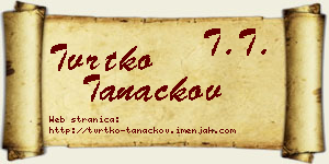 Tvrtko Tanackov vizit kartica